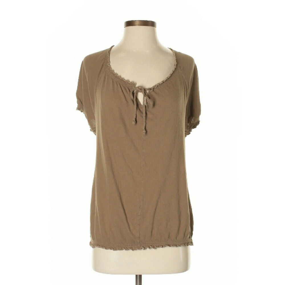 Gap~ Linen + Cotton Peasant Blouse